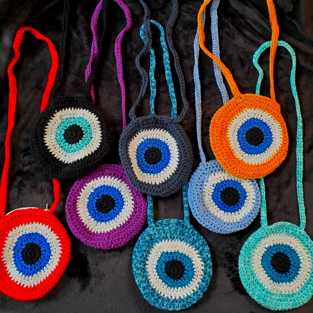 Handmade crochet crossbody